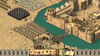 Stronghold Crusader  Multiplayer 1vs1vs1 Deathmatch [upl. by Chernow609]