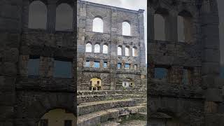 Roman theater of Aosta Teatro romano di Aosta [upl. by Elleinod]