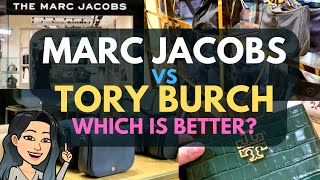 TORY BURCH vs MARC JACOBS 🌸🌸🌸 WHICH BRAND IS BETTER MARC JACOBS HANDBAG REVIEW TORY BURCH HANDBAGS [upl. by Carlee]