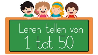 Leer Tellen van 1 tot 50 niveau 1 Educatieve KinderVideo voor Telvaardigheden [upl. by Gaby]