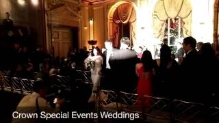 Boston Wedding DJ Chris McClure Langham Hotel Uplights Ceremony [upl. by Delcine]