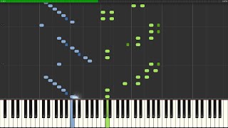 Vivaldi  Summer Piano Tutorial Synthesia Rousseau [upl. by Anilosi975]