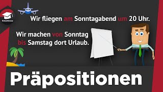 Präpositionen einfach erklärt  Begriffserklärung Arten  Präpositionen mit Dativ und Akkusativ [upl. by Otrebliw510]