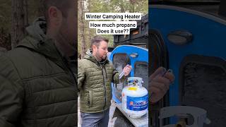 Winter Camping Heater  How Much Propane Does It Use camping campingequipment wintercamping [upl. by Flemming]