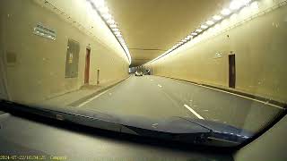 Driving both ways through the Manchester Airport Tunnels on A538 Wilmslow Road Cheshire England [upl. by Lorenza]