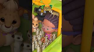 Join the Meerkat Family on a Ride 🚗  Leo the Wildlife Ranger  shorts education kids [upl. by Naiva]