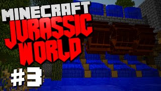 Jurassic World  Minecraft Rexxit Modpack 3 quotWater Wheel Power Steel Tools Processingquot [upl. by Nahtaj]