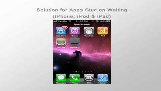 How to get Rid of Apps get Stuck on Waiting iPhone iPod amp iPad [upl. by Euhc515]