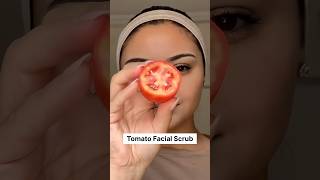 Parlour Like Tomato Facial At Home  Get Fair amp Spotless SkinTry This Tomato Scrub facial shorts [upl. by Kenji]