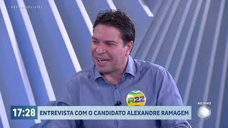 Assista à sabatina com Alexandre Ramagem PL candidato à Prefeitura do Rio de Janeiro [upl. by Enimrej]