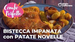 BISTECCA IMPANATA con PATATE NOVELLE  IRRESISTIBILE SALVACENA🤤🍴 [upl. by Enohs]