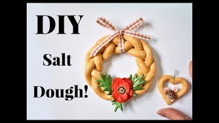 Making Salt Dough Decorations  Ornaments  EASY DIY RECIPE [upl. by Flagler]