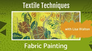 Fabric Painting the Easy Way [upl. by Naujahs778]