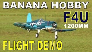 LX Models F4U 1200MM Folding Wing CORSAIR Flight Demo in HD By RCINFORMER [upl. by Ogawa]