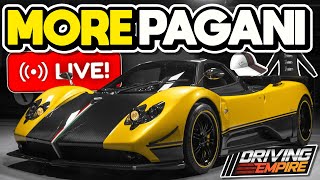 🔴LIVE🔴EVEN MORE LICENSED PAGANI CARS amp PAGANI MERCH is Coming to DRIVING EMPIRE TODAY [upl. by Inerney396]