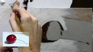 Beginners Acrylic Still Life Painting Techniques demo  Part 2a [upl. by Sugna]