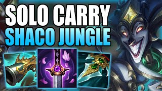 THIS IS HOW YOU CAN CARRY WITH SHACO AFTER THE BIG JUNGLE CHANGES Gameplay Guide League of Legends [upl. by Osyth]