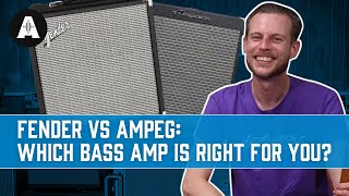 Fender Rumble vs Ampeg Rocket  Which Bass Amp is Right for YOU [upl. by Cost534]