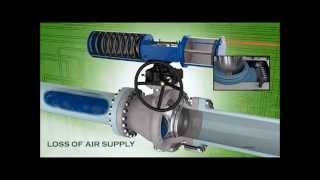 API6D Ball Valve with SR actuator and gear override [upl. by Brant272]