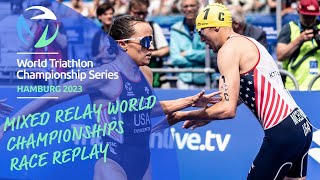 FULL RACE REPLAY 2023 MIXED RELAY WORLD CHAMPIONSHIPS HAMBURG [upl. by Boehike]