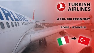 Trip Report  Turkish Airlines Airbus A330200 Economy  Rome to Istanbul [upl. by Ziagos186]