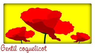 Gentil coquelicot ♫ Comptine version disco  Comptines maternelles pour bébé en français [upl. by Ateloiv]