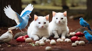 Cat TV for Cats to Watch 😺 Pretty Birds and Squirrels 🐿 8 Hours 4K HDR 60FPS [upl. by Lock]