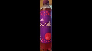 Bubly Burst Triple Berry Sparkling Water Beverage Review [upl. by Eleik520]