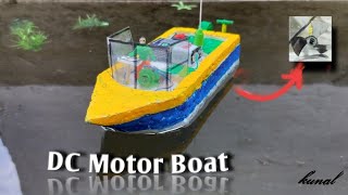 How To Make DC 6v Motor Boat With Thermocoal  Fast speed [upl. by Itsirk]