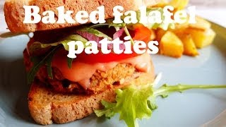 Baked Falafel Patties Vegan [upl. by Nnylyma563]