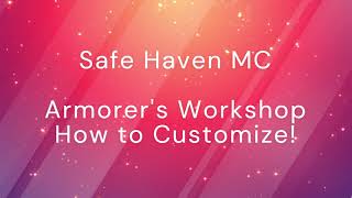 Safe Haven  How to Customize Armorers Workshop Outfits [upl. by Ysdnyl]