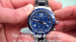 How to Reset a Typical Swiss Movement Watchs Chronograph [upl. by Anon]