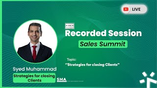 Devsinc Sales Summit  Strategies of Closing Clients  Syed Muhammad Ahmad [upl. by Elleiand236]