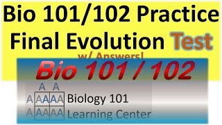 Biology Final Exam Review  Biology 101 Final Exam Review  Biology 102  Biology Major  Evolution [upl. by Samuela280]