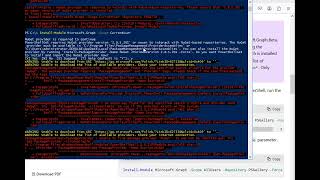1 install module graph for o365 failed [upl. by Remled]