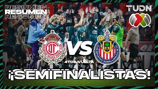 Resumen y goles  Toluca 0vs1 Chivas  CL2024  Liga Mx 4tos  TUDN [upl. by Engelbert]