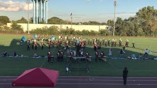 Hicksville High School Marching Band Mineola 102018 [upl. by Lynnworth]