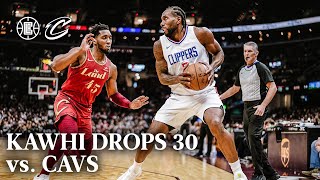 Kawhi Leonard Drops 30 PTS vs Cavaliers  LA Clippers [upl. by Carlita]