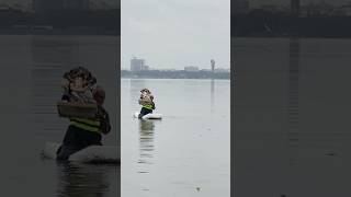 Ganesh immersion process at TankBund Hyderabad ganeshnimajjanam ganpatibappamorya ganpativisarjan [upl. by Enaywd634]