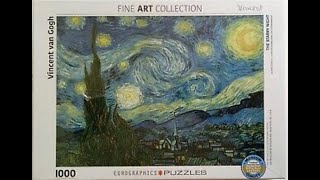 The Starry Night Vincent van Gogh Eurographics Puzzles [upl. by Ecydnarb541]