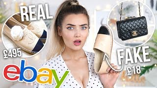 I BOUGHT FAKE DESIGNER ITEMS ON EBAY REAL VS FAKE [upl. by Ferris]