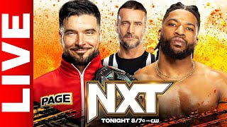 🔴WWE NXT PREMIERE Live Stream  Trick Williams v Ethan Page w CM Punk as Ref  10124 [upl. by Anuqahs885]