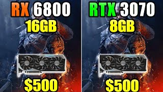 RX 6800 vs RTX 3070  How Much Performance Difference [upl. by Ynehteb]