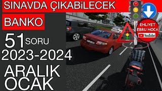 SON SORUYU Ä°LK KEZ GÃ–RENLER 2023 ARALIK 2024 OCAK EHLÄ°YET SINAV SORULARI 2023 ARALIK SORULARI [upl. by Bowles]