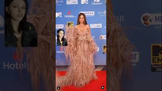 Rita Oras dress looks like a dog after a bath 😭😭 lets talk about 24 EMAs looks fashionreview [upl. by Dexter]