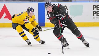 Highlights from Canada vs Sweden at the 2024 IIHF World Junior Championship [upl. by Roxanne]