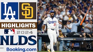 Los Angeles Dodgers vs San Diego Padres Game 5 Full Highlights  NLDS  10112024 [upl. by Yesak]