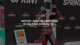 MotGP Martin campione in Malesia domani se [upl. by Esiuol]