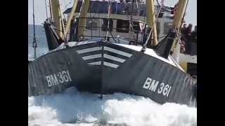 Brixham Trawler Race 2014  The start [upl. by Arraeis]