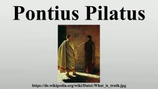 Pontius Pilatus [upl. by Laitselec]